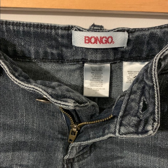 BONGO Blue Distressed Jean Shorts Cut-Off Style - Picture 2 of 10